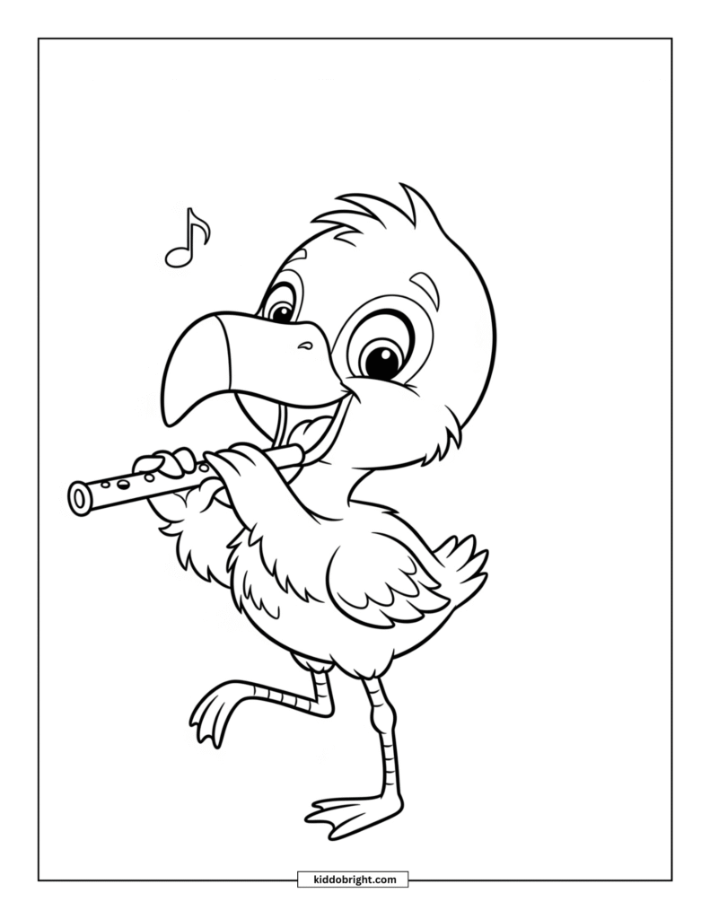 Flamingo coloring pages for kids free download