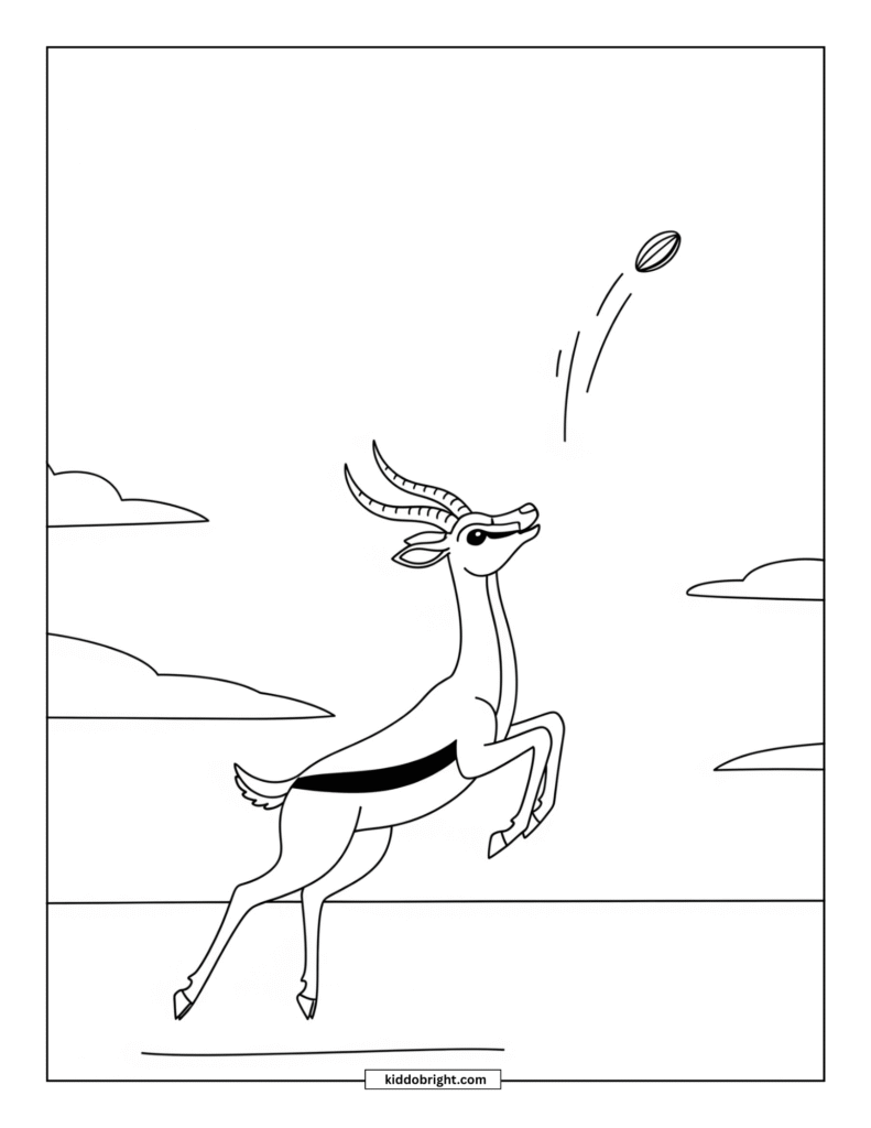 Gazelle coloring pages for kids free download