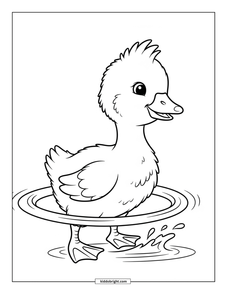 Goose coloring pages for kids free download