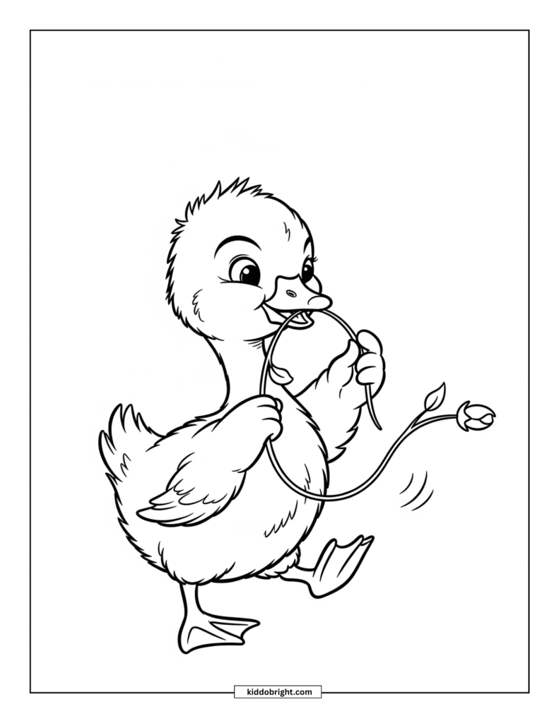 Goose coloring pages for kids free download
