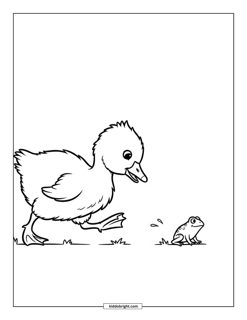 Goose coloring pages for kids free download