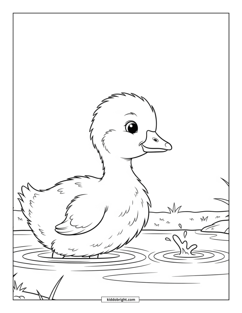 Goose coloring pages for kids free download