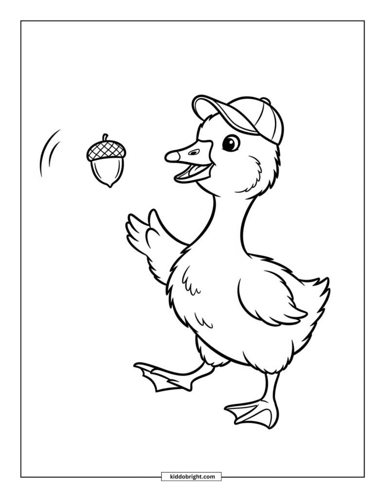 Goose coloring pages for kids free download