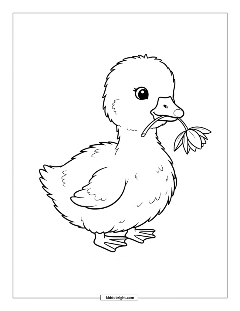 Goose coloring pages for kids free download
