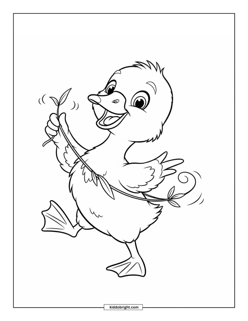 Goose coloring pages for kids free download
