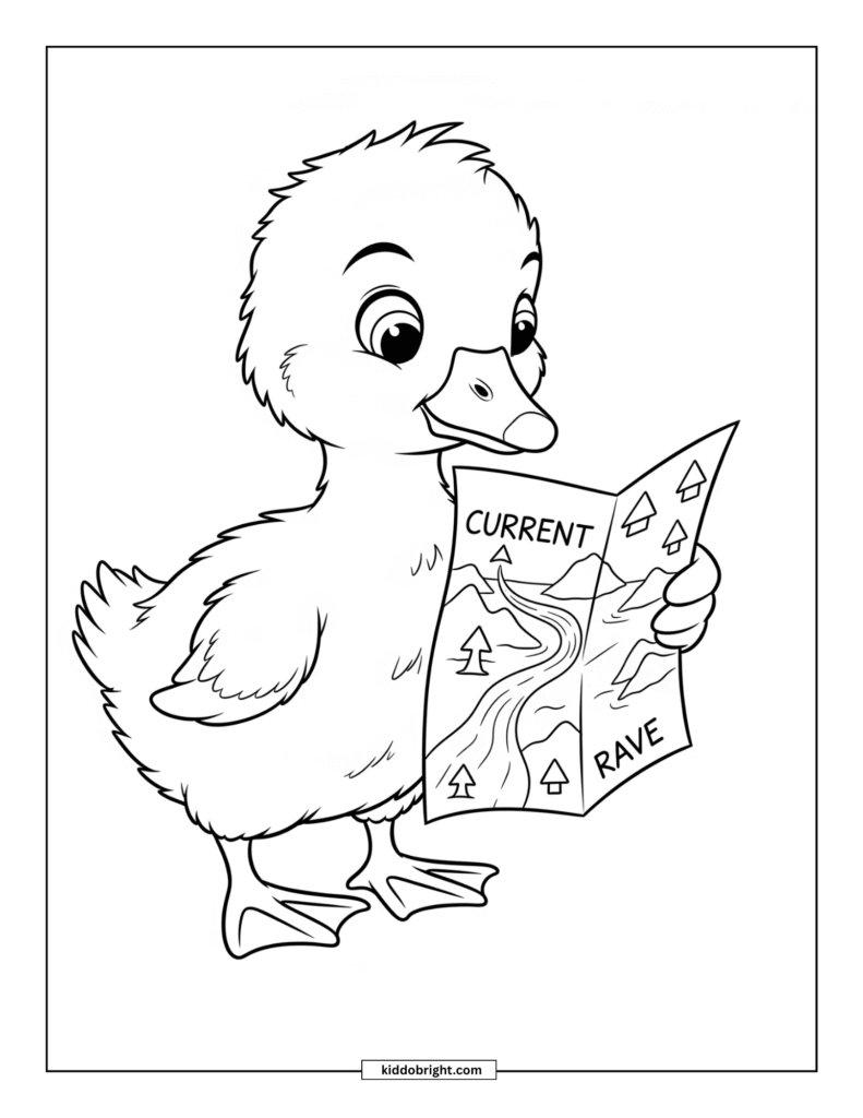 Goose coloring pages for kids free download