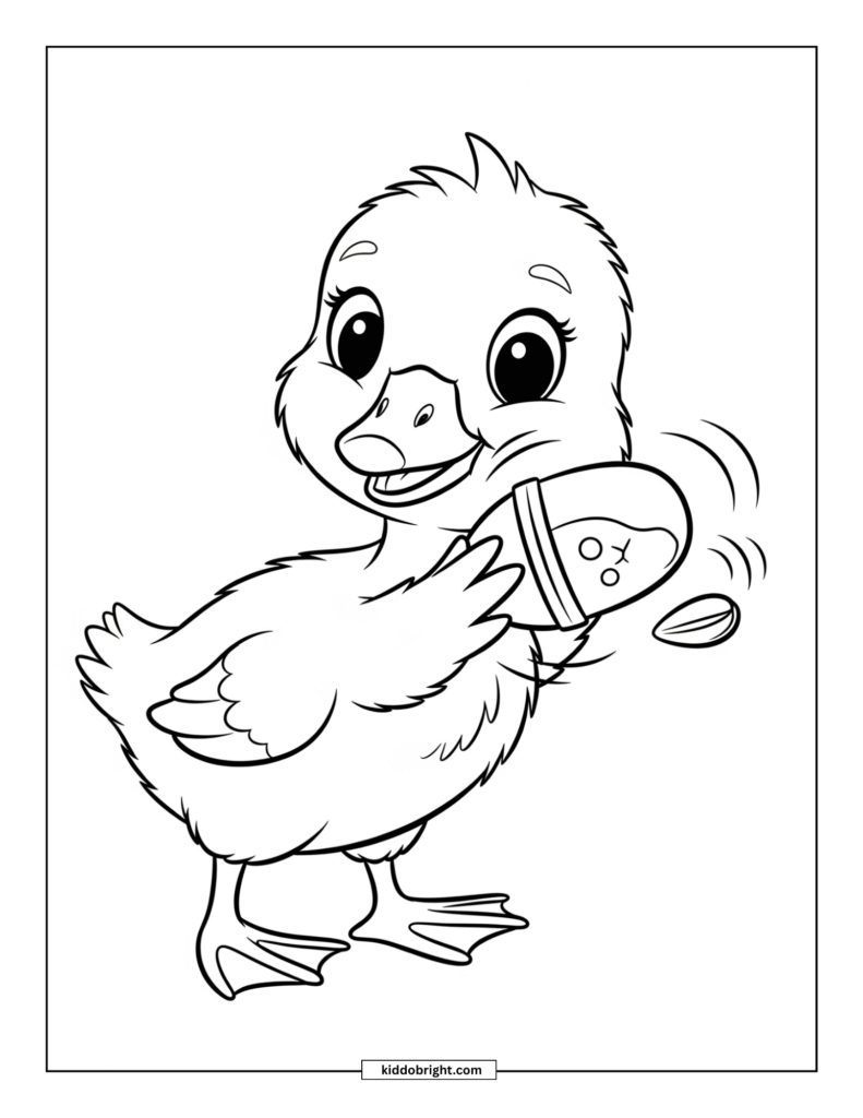 Goose coloring pages for kids free download