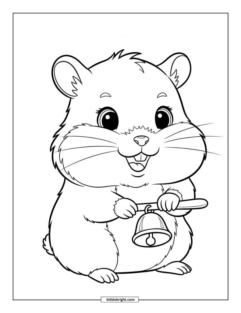 Hamster coloring pages for kids free download