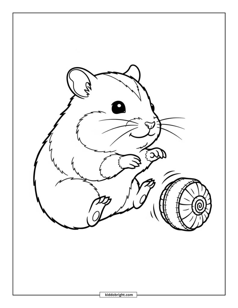 Hamster coloring pages for kids free download