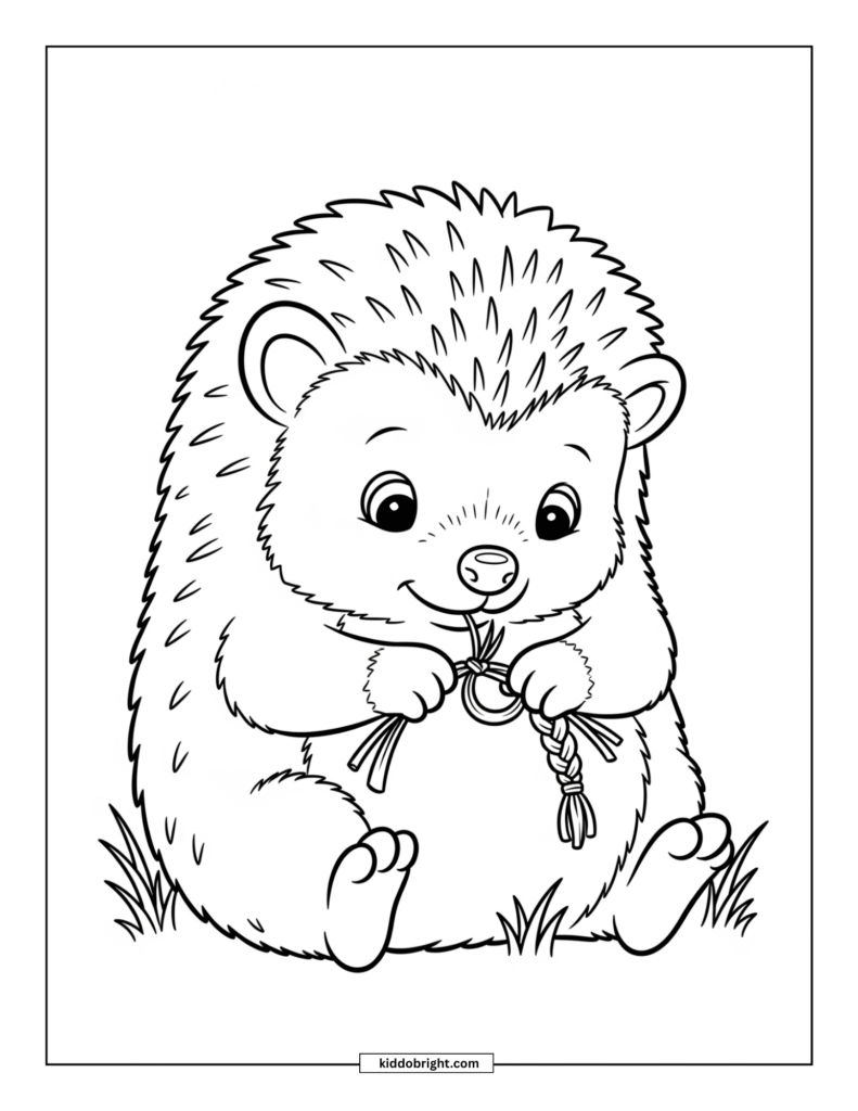 Hedgehog coloring pages for kids free download