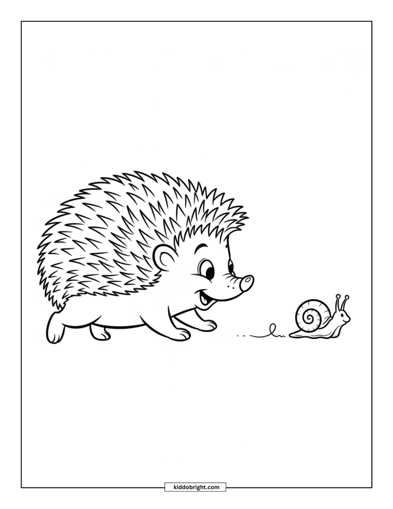Hedgehog coloring pages for kids free download