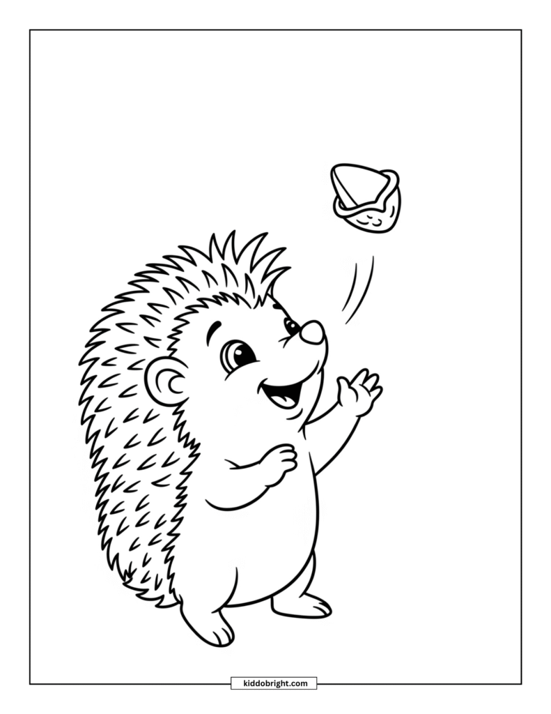 Hedgehog coloring pages for kids free download