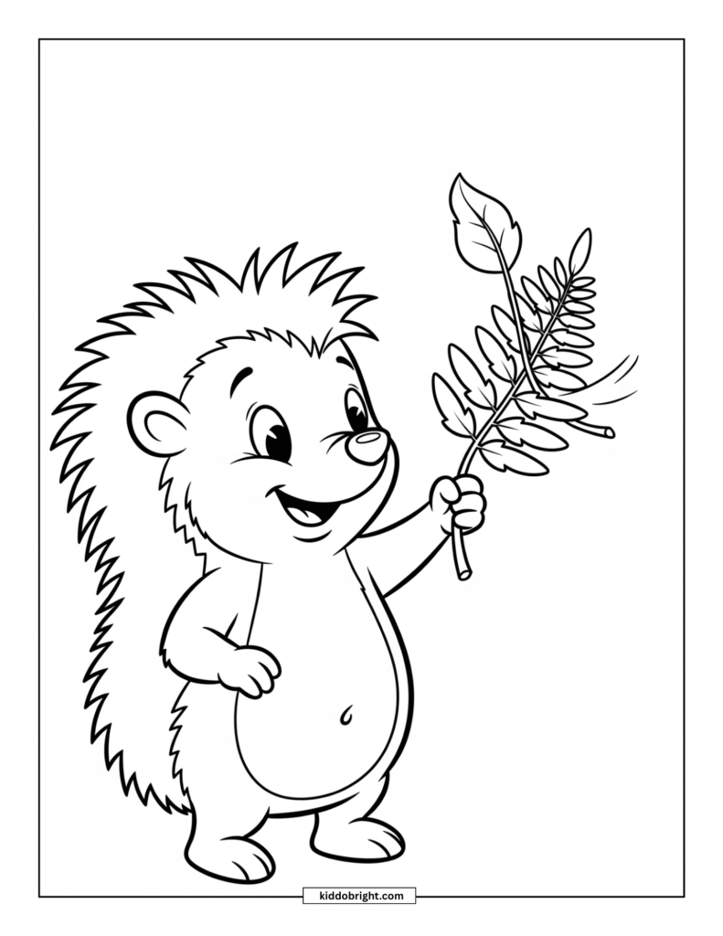 Hedgehog coloring pages for kids free download