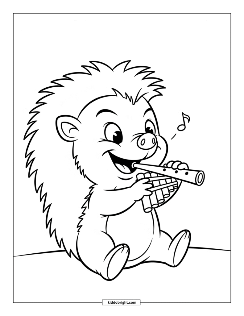 Hedgehog coloring pages for kids free download