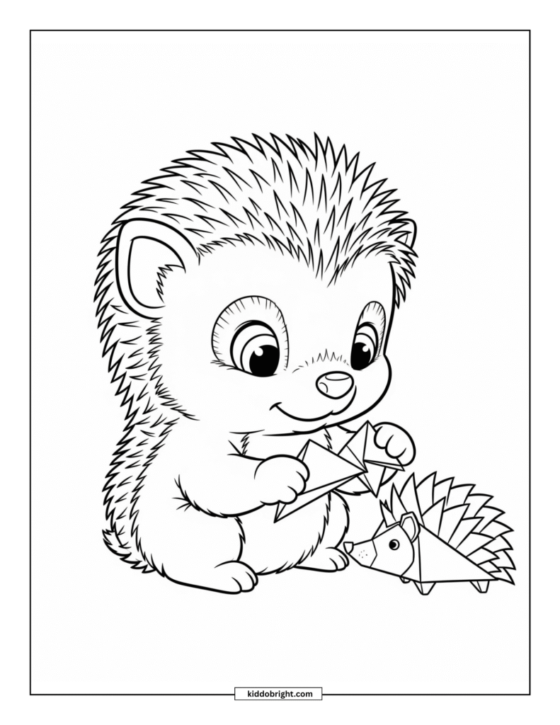 Hedgehog coloring pages for kids free download
