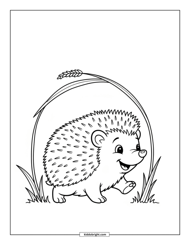 Hedgehog coloring pages for kids free download