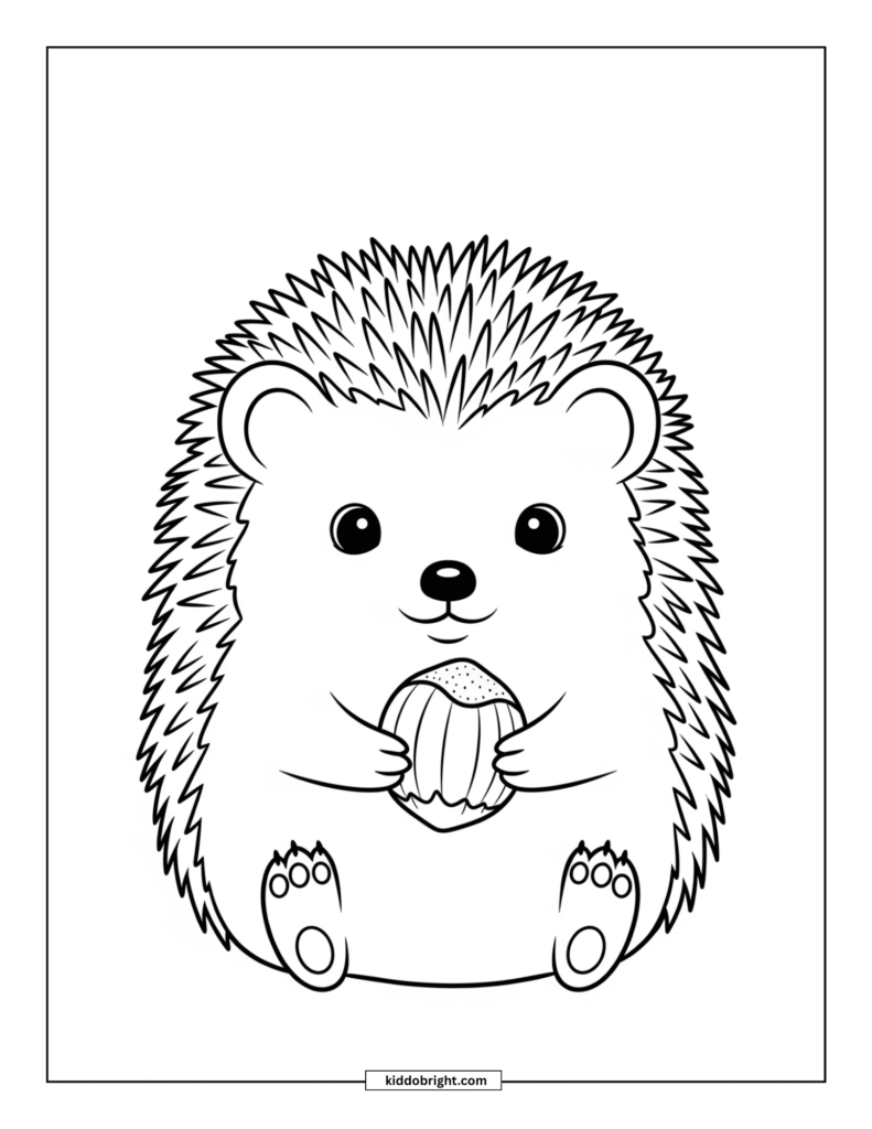 Hedgehog coloring pages for kids free download