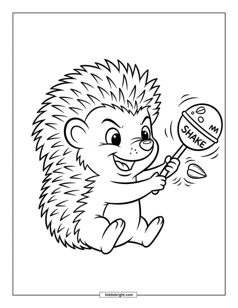 Hedgehog coloring pages for kids free download