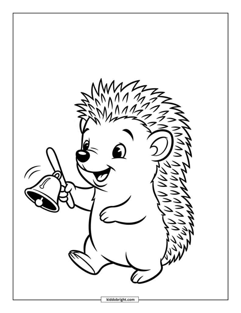 Hedgehog coloring pages for kids free download