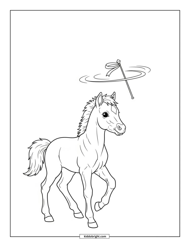 Horse coloring pages for kids free download
