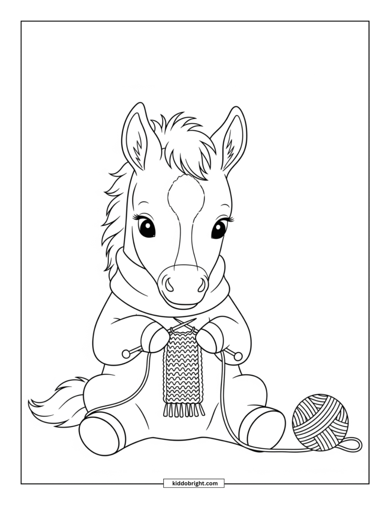 Horse coloring pages for kids free download