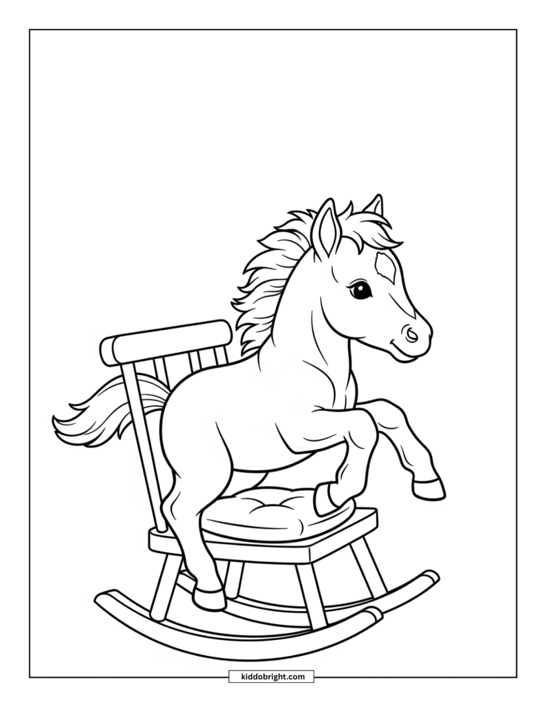 Horse coloring pages for kids free download