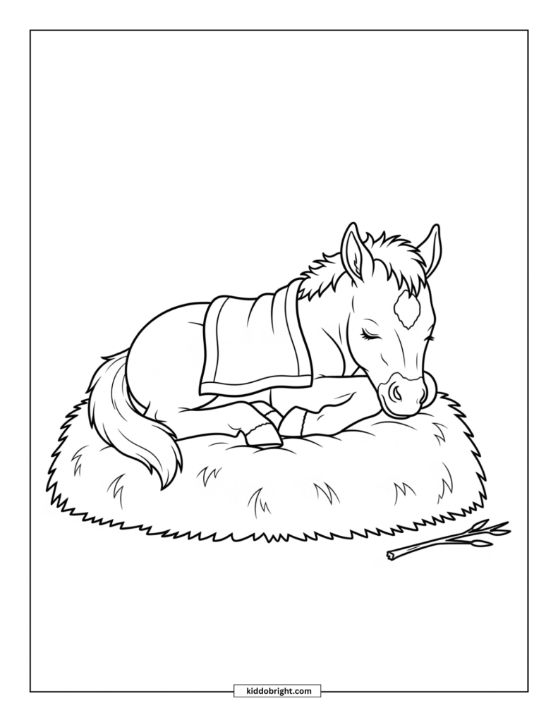 Horse coloring pages for kids free download