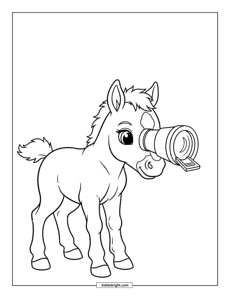 Horse coloring pages for kids free download