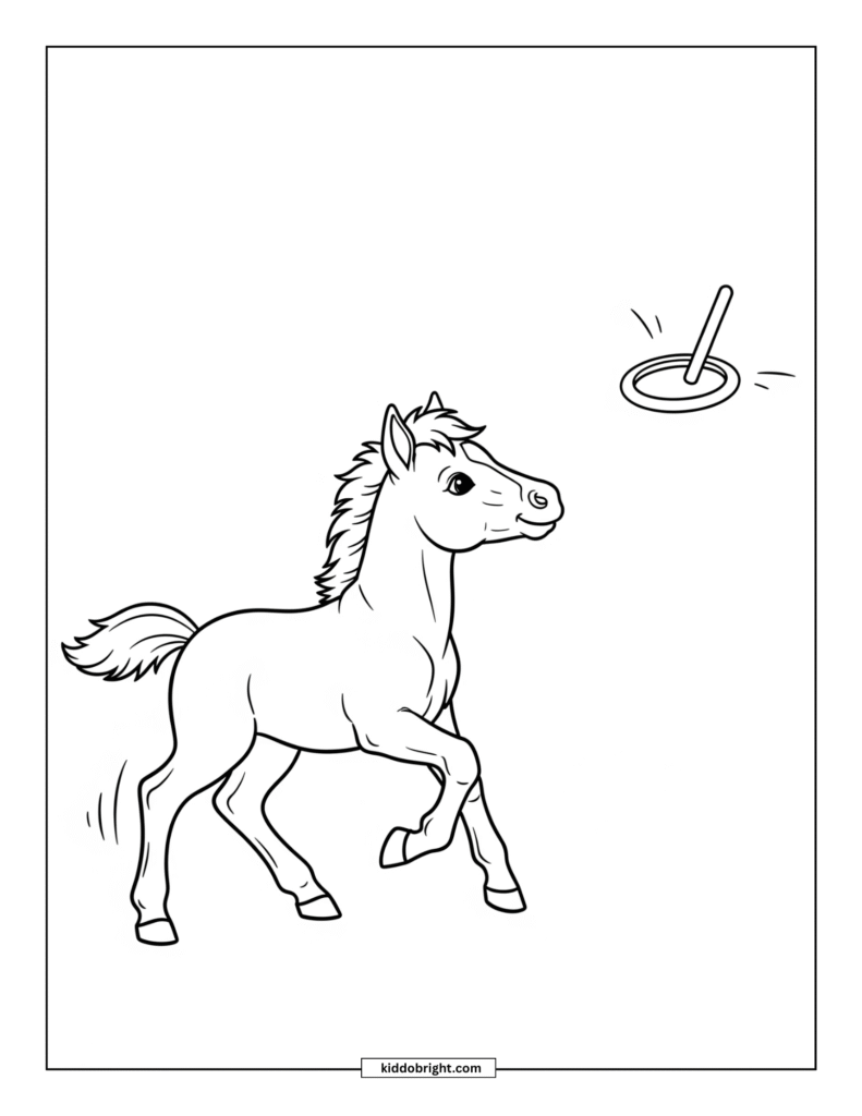 Horse coloring pages for kids free download