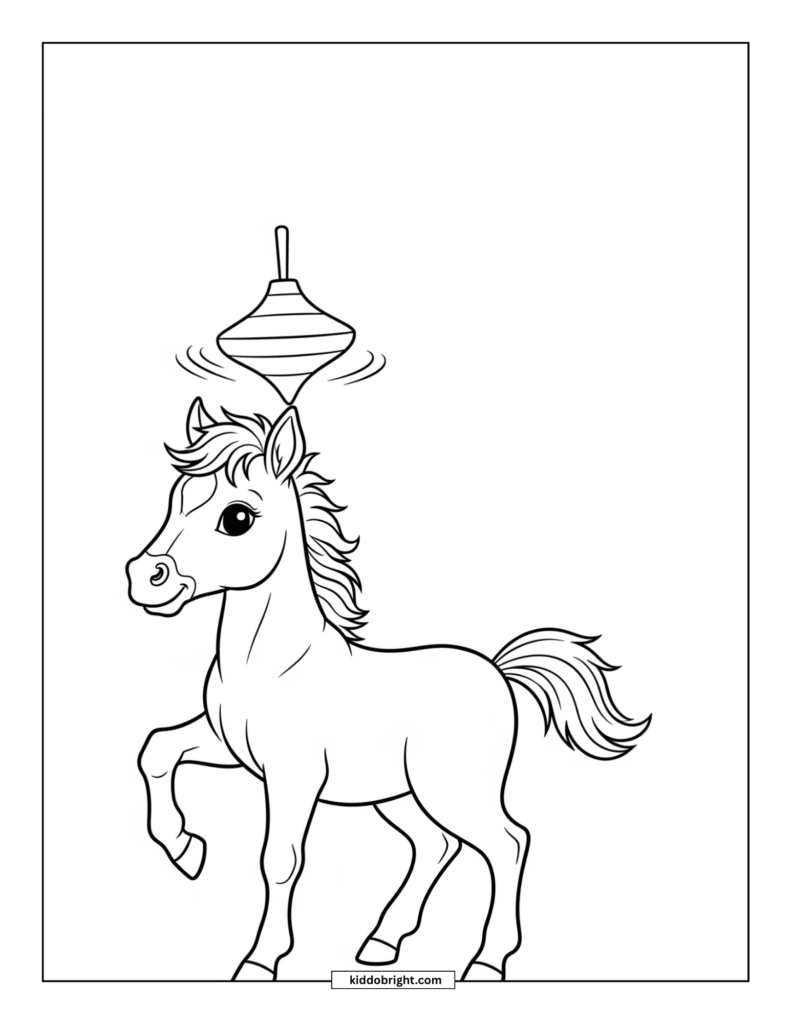 Horse coloring pages for kids free download
