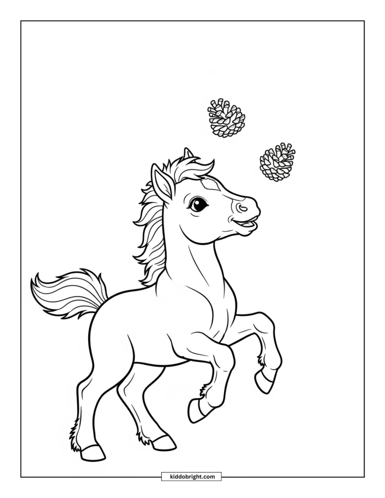 Horse coloring pages for kids free download