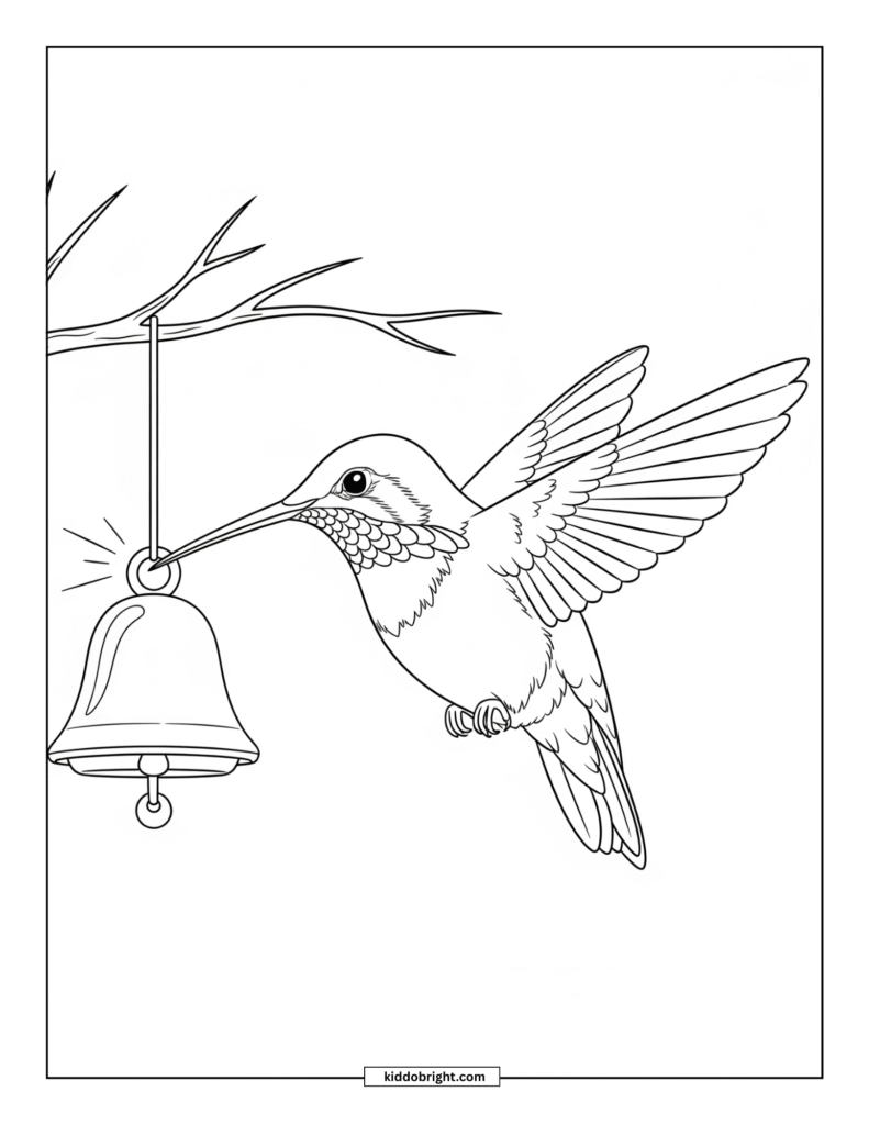 Hummingbird coloring pages for kids free download