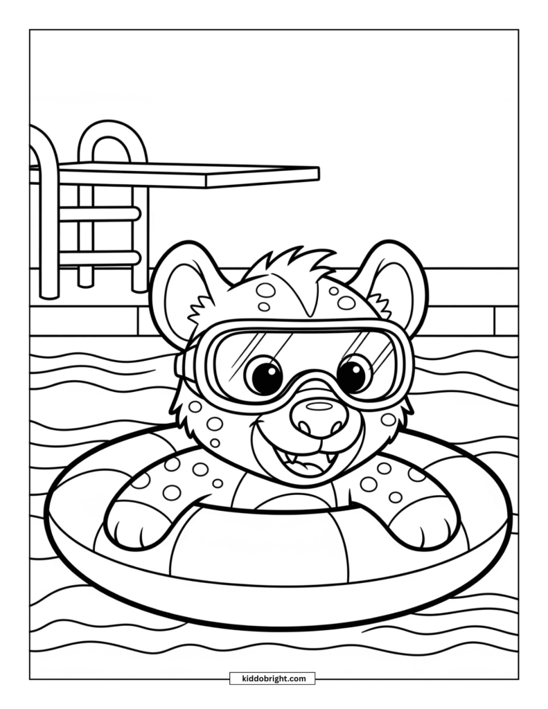 Hyena coloring pages for kids free download