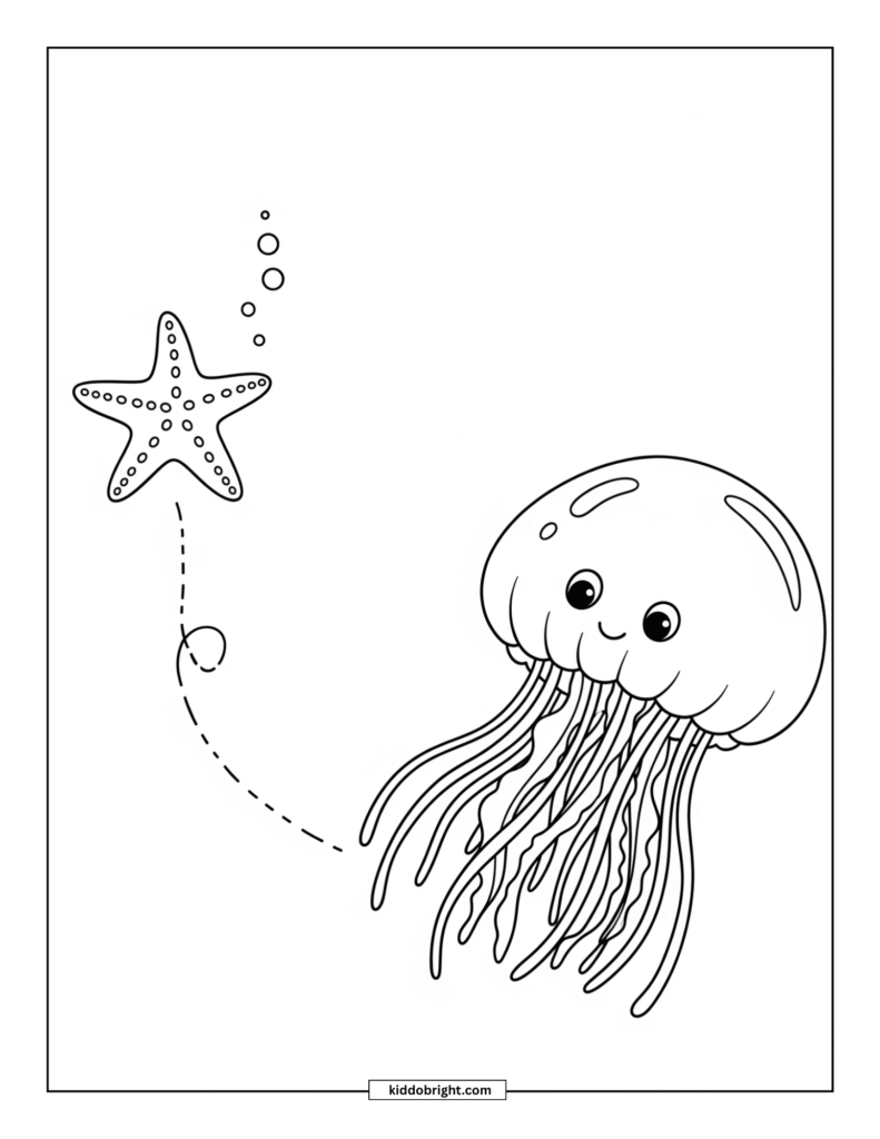 Jellyfish coloring pages for kids free download