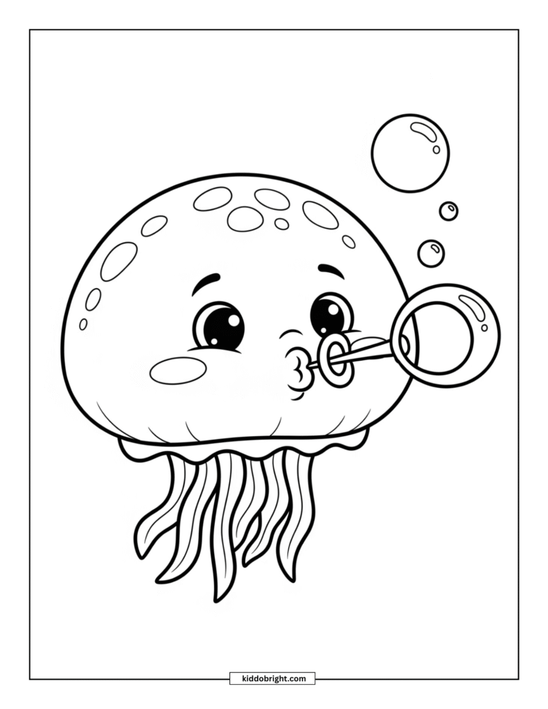 Jellyfish coloring pages for kids free download