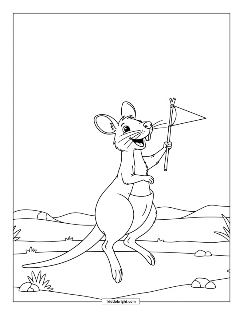 Kangaroo rat coloring pages for kids free download
