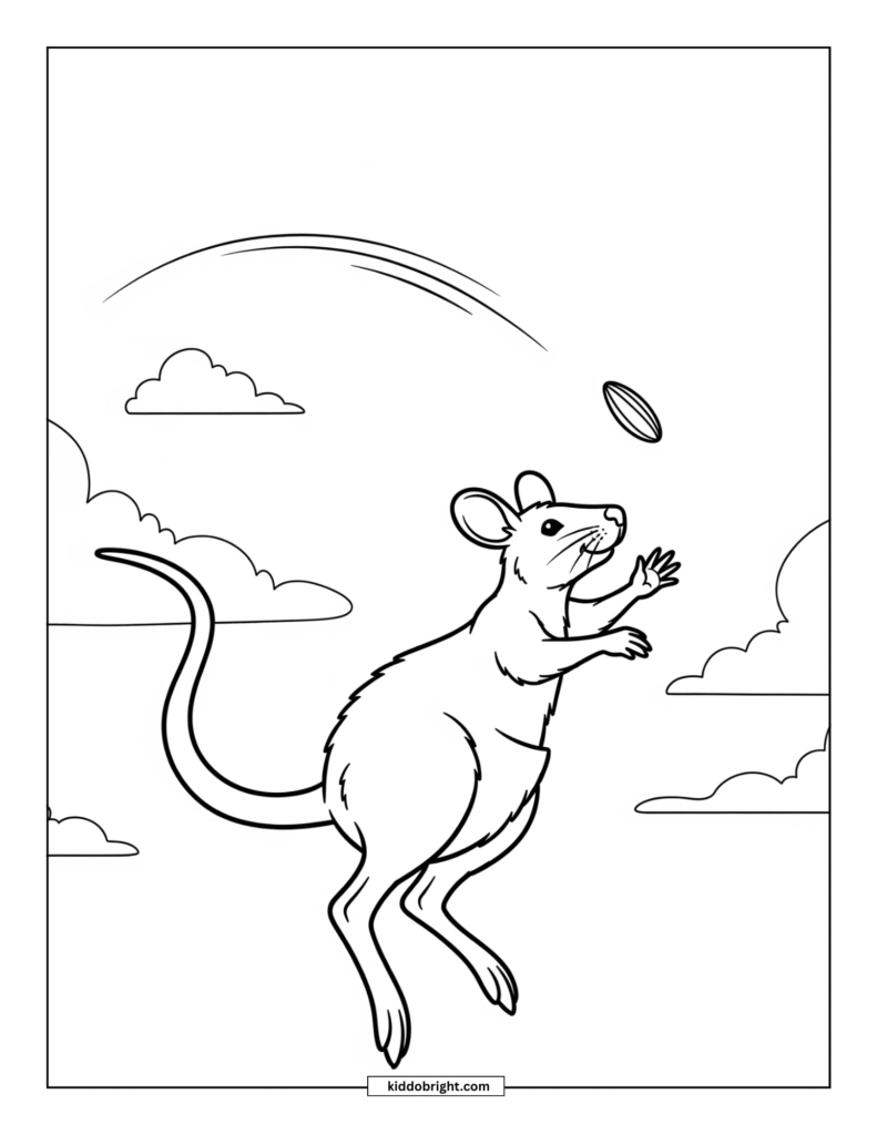 Kangaroo rat coloring pages for kids free download