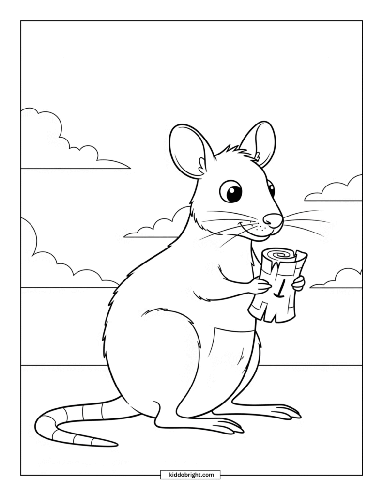 Kangaroo rat coloring pages for kids free download