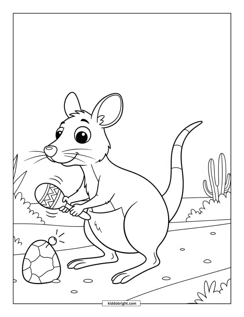 Kangaroo rat coloring pages for kids free download