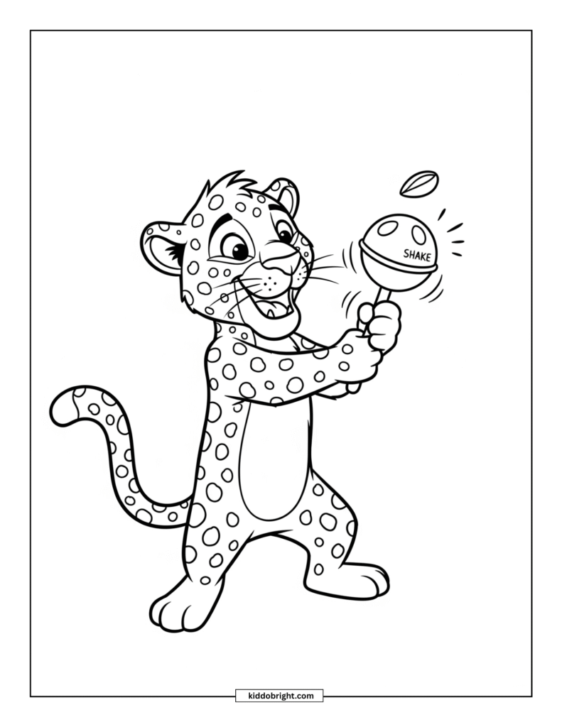 Leopard coloring pages for kids free download