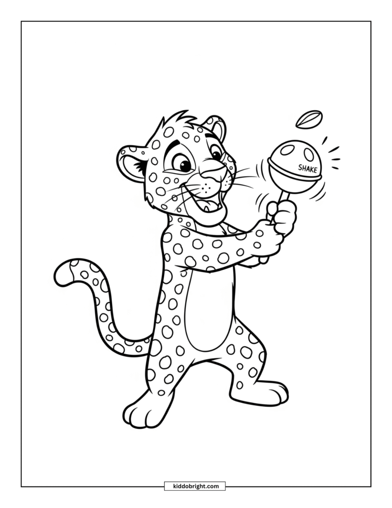 Leopard coloring pages for kids free download