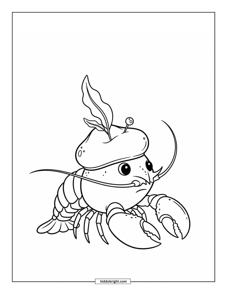 Lobster coloring pages for kids free download