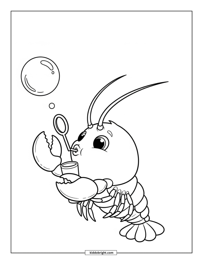 Lobster coloring pages for kids free download