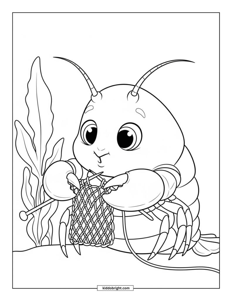 Lobster coloring pages for kids free download