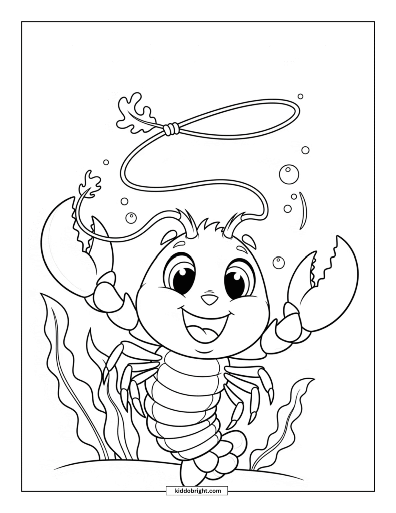 Lobster coloring pages for kids free download
