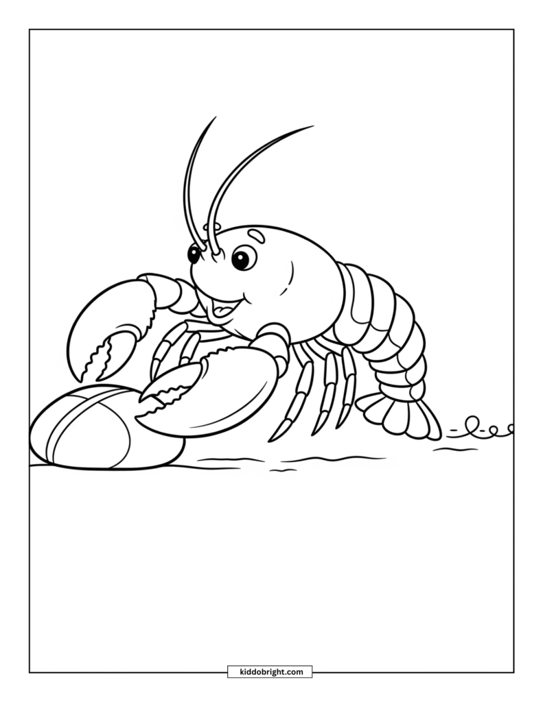 Lobster coloring pages for kids free download