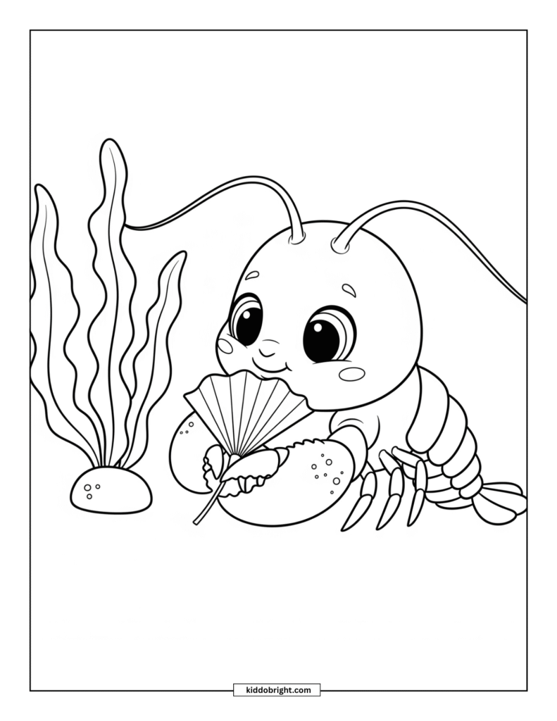 Lobster coloring pages for kids free download