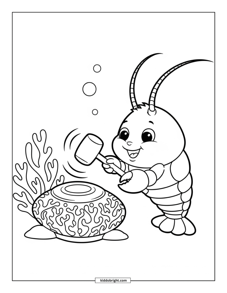Lobster coloring pages for kids free download
