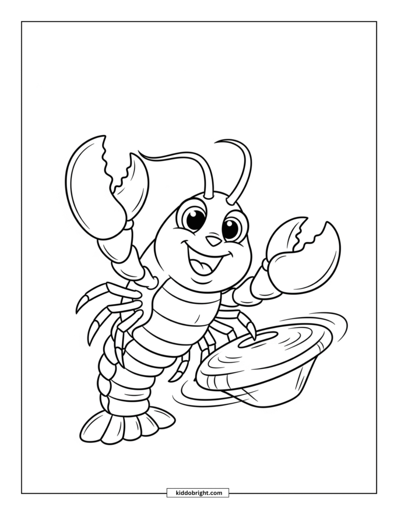 Lobster coloring pages for kids free download