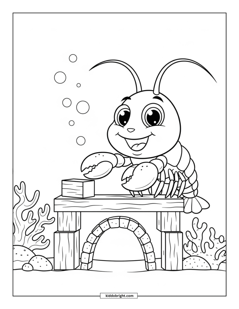 Lobster coloring pages for kids free download